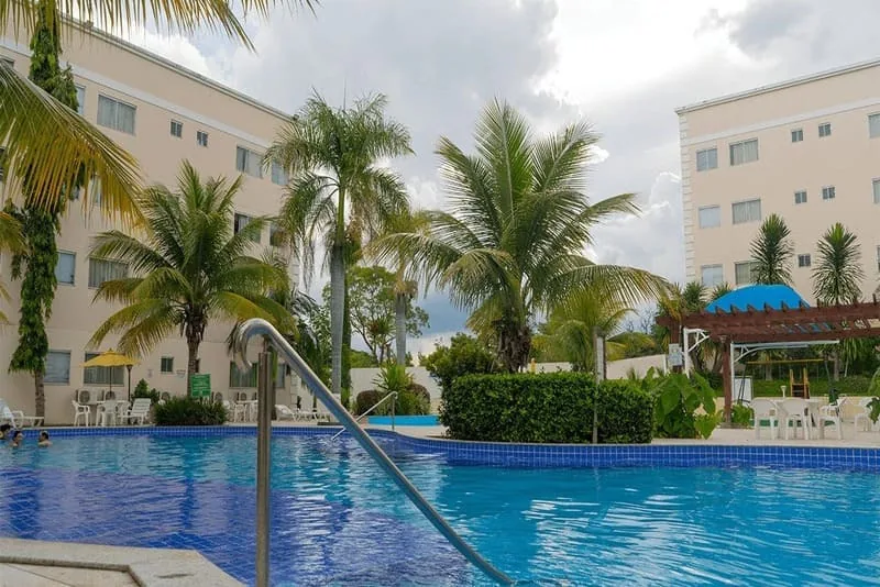 Área de lazer do Encontro das Águas Thermas Resort