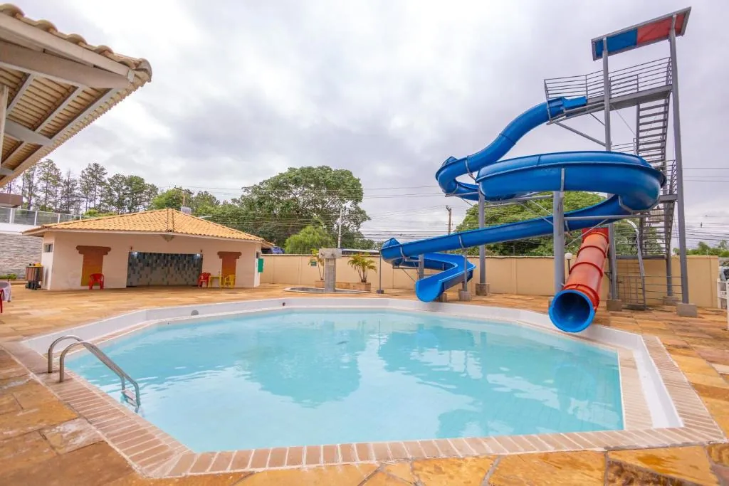Piscinas termais do Villas diRoma em Caldas Novas