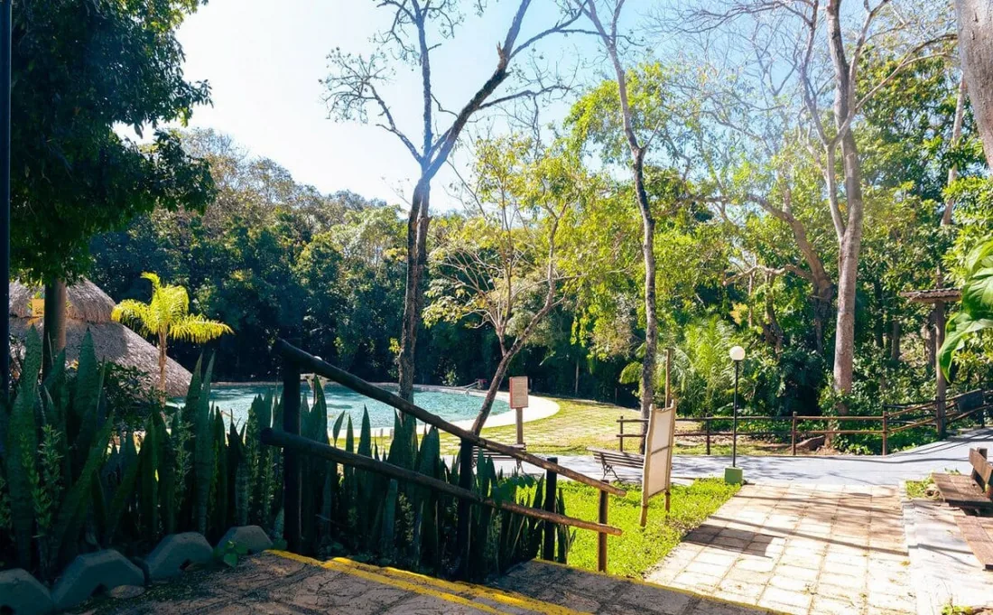 Área de lazer do Eco Chales Rio Quente