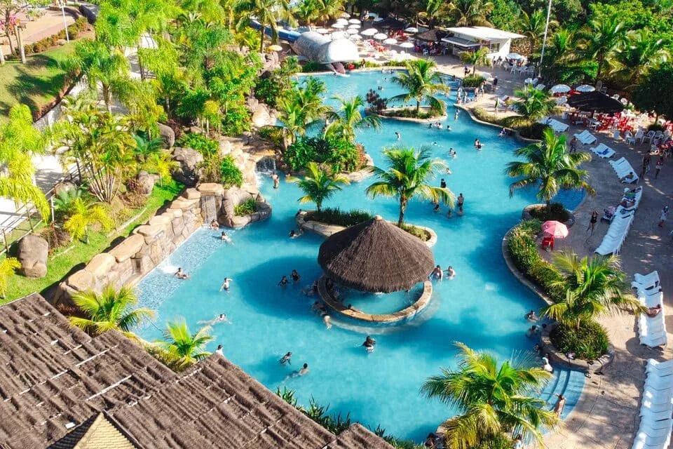 Área de lazer do São Pedro Thermas Resort