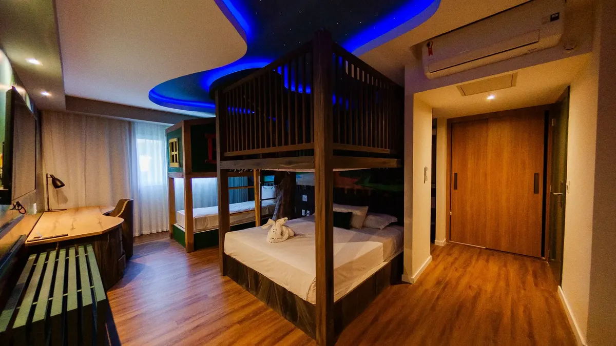 Quarto Pepito temático para crianças no Tauá Atibaia